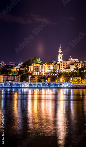 Belgrade dock and church 3