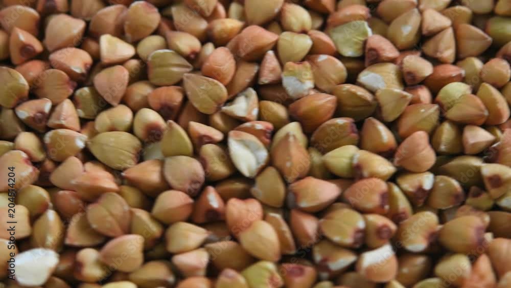 Buckwheat in wood spoon
Buckwheat in wood spoon