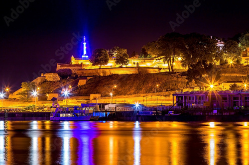 Belgrade Kalemegdan fortress by night 1