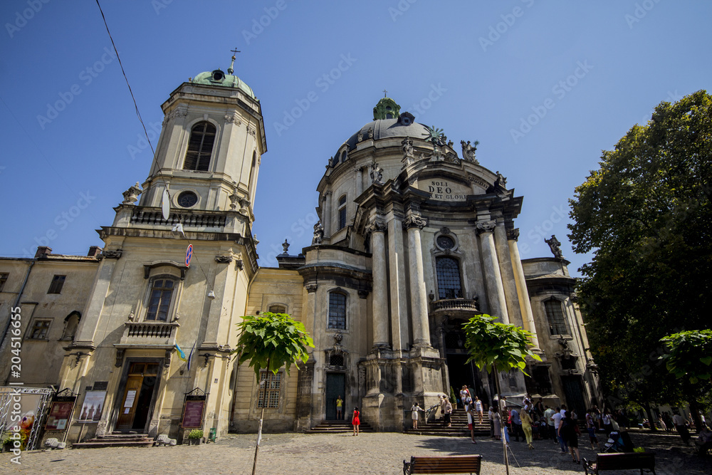 The Dominican church and monastery  in Lviv, Ukraine