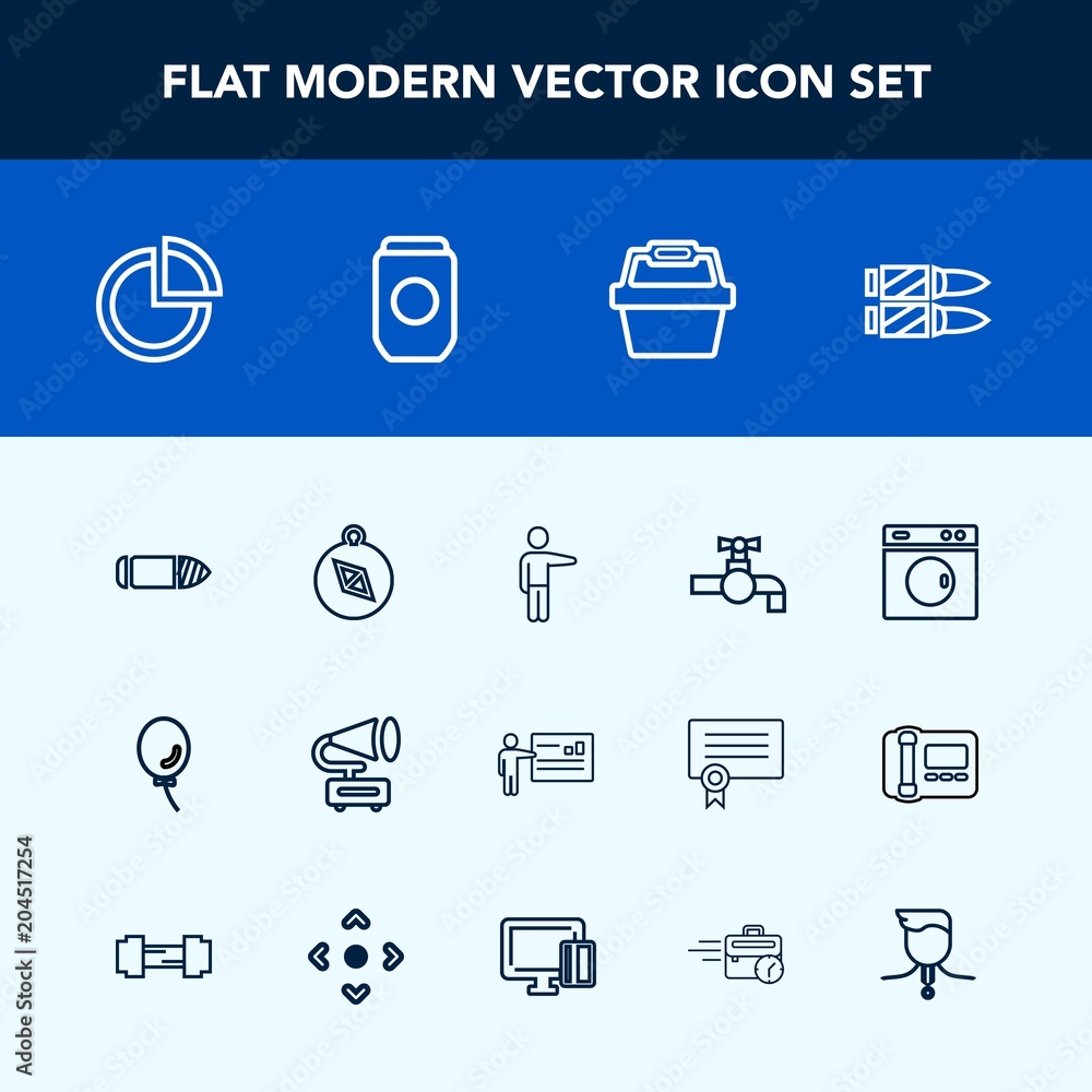 Modern, simple vector icon set with gun, south, people, pointing, businessman, pie, tin, sink, vintage, clean, water, music, can, balloon, machine, meeting, bullet, chart, hand, holiday, laundry icons Modern, simple vector icon set with gun, south, people, pointing, businessman, pie, tin, sink, vintage, clean, water, music, can, balloon, machine, meeting, bullet, chart, hand, holiday, laundry icons