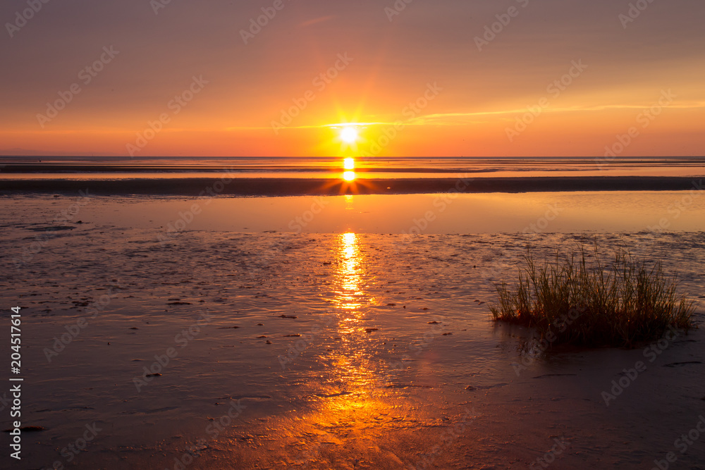 beach sunset on Cape Cod