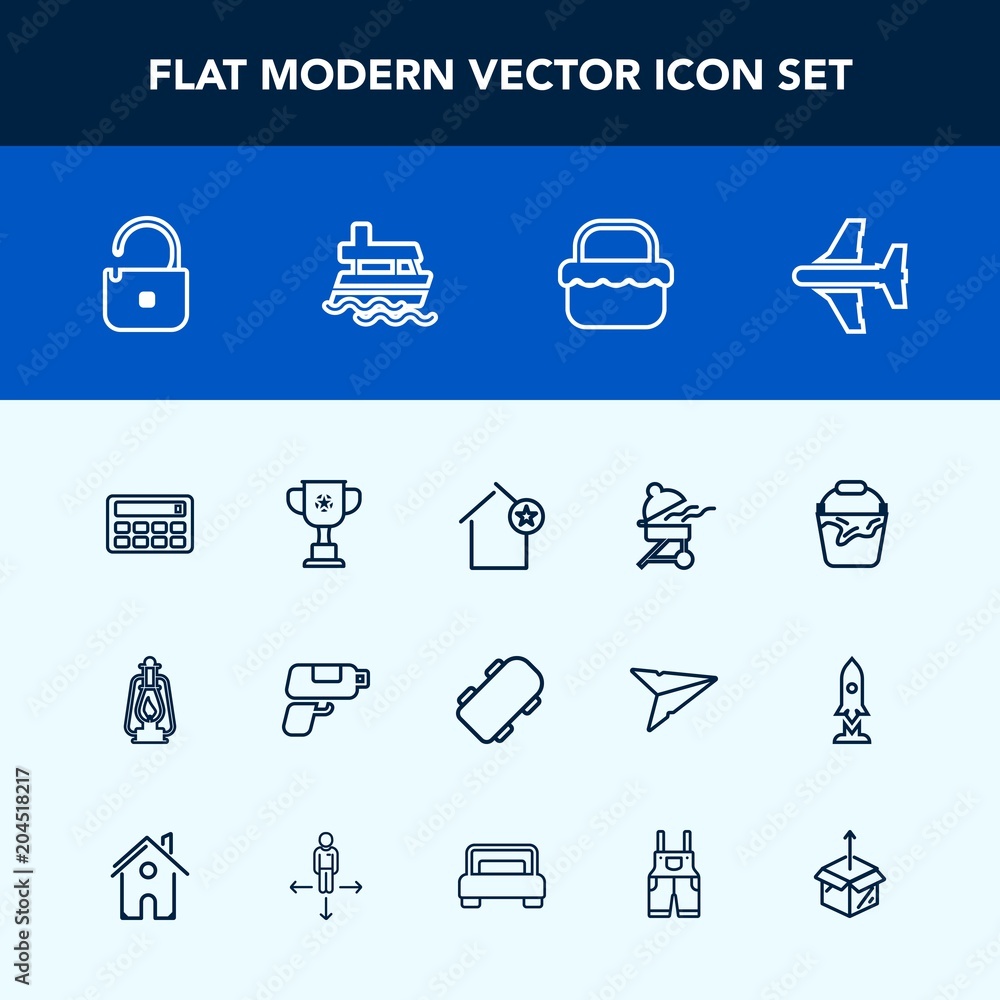 Modern, simple vector icon set with game, grill, sea, picnic, favorite, cup, flight, lamp, bucket, metal, meat, airplane, vintage, apartment, cooking, security, button, protection, championship icons Modern, simple vector icon set with game, grill, sea, picnic, favorite, cup, flight, lamp, bucket, metal, meat, airplane, vintage, apartment, cooking, security, button, protection, championship icons