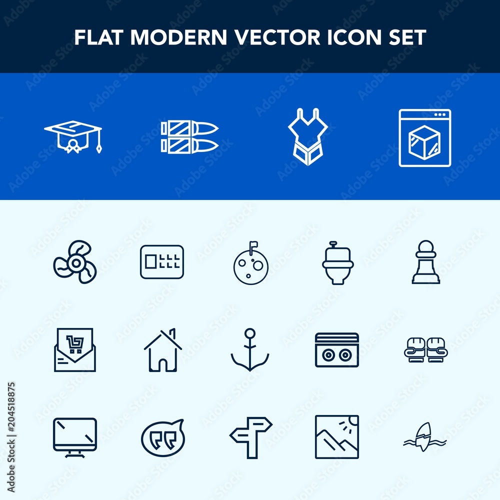 Modern, simple vector icon set with ventilator, bathroom, business, electric, safe, nautical, bank, college, game, architecture, flag, education, horse, supermarket, astronaut, security, space icons Modern, simple vector icon set with ventilator, bathroom, business, electric, safe, nautical, bank, college, game, architecture, flag, education, horse, supermarket, astronaut, security, space icons