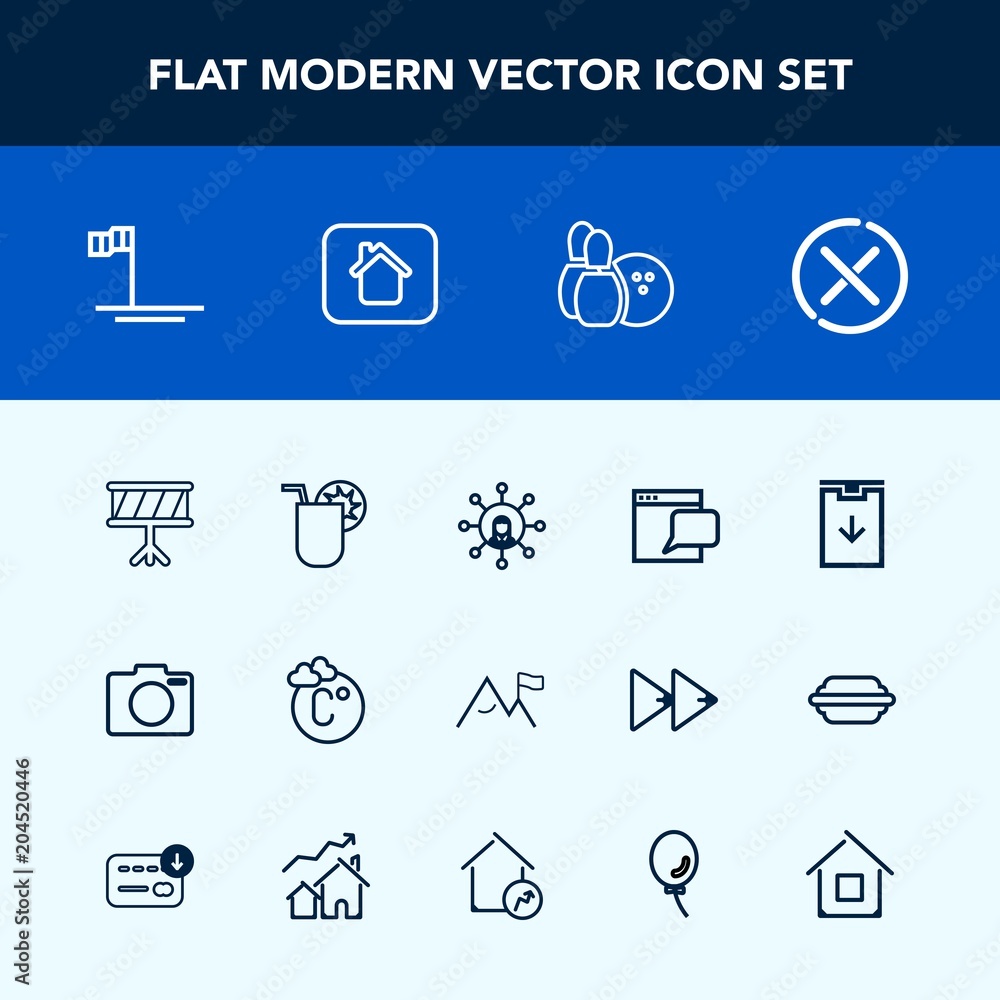 Modern, simple vector icon set with white, ocean, temperature, chat, home, ball, no, pin, scale, web, cancel, bowling, drink, thermometer, element, glass, download, blue, communication, website icons Modern, simple vector icon set with white, ocean, temperature, chat, home, ball, no, pin, scale, web, cancel, bowling, drink, thermometer, element, glass, download, blue, communication, website icons