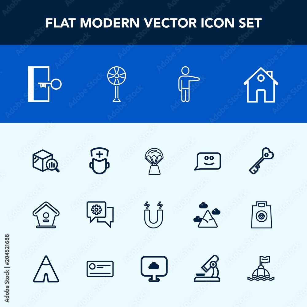 Modern, simple vector icon set with statistic, pointing, house, fan, report, door, white, escape, hot, communication, smile, bird, surgeon, business, doctor, people, real, sky, mobile, hand, key icons Modern, simple vector icon set with statistic, pointing, house, fan, report, door, white, escape, hot, communication, smile, bird, surgeon, business, doctor, people, real, sky, mobile, hand, key icons