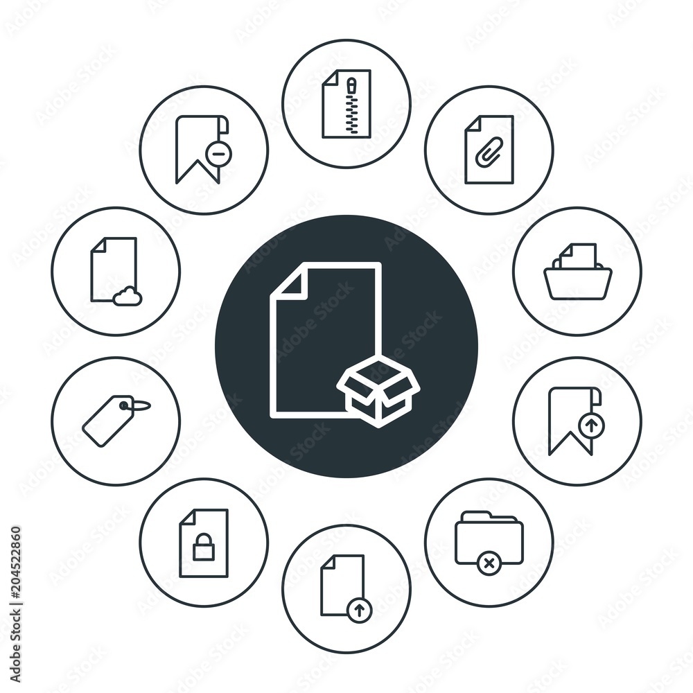 folder, bookmarks, files Infographic Circle outline Icons Set. Contains such Icons as box, computer, paper, data, document, web, folder, technology, label and more. Fully Editable. Pixel Perfect folder, bookmarks, files Infographic Circle outline Icons Set. Contains such Icons as box, computer, paper, data, document, web, folder, technology, label and more. Fully Editable. Pixel Perfect