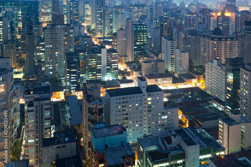 Panoramic view of Sao Paulo, Brazil, South America