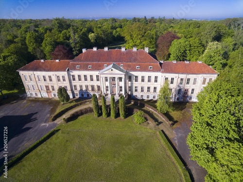 Baroque style palace in Drogosze, Poland (former Donhoffstadt, East Prussia). Built in 1710-1714, belonged to aristocratic Prussian family von Donhoff photo