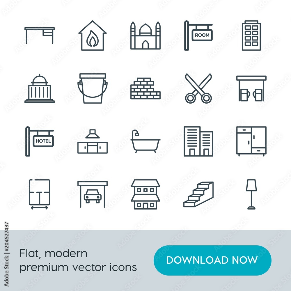 Modern Simple Set of buildings, furniture, housekeeping Vector outline Icons. Contains such Icons as furniture, electric, burn, car, up and more on white background. Fully Editable. Pixel Perfect. Modern Simple Set of buildings, furniture, housekeeping Vector outline Icons. Contains such Icons as furniture, electric, burn, car, up and more on white background. Fully Editable. Pixel Perfect.