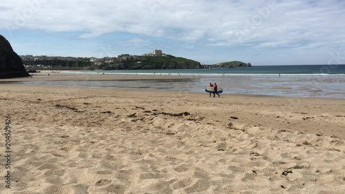 Vast Expanse of Sand, at the start of a day on the beach (4K)