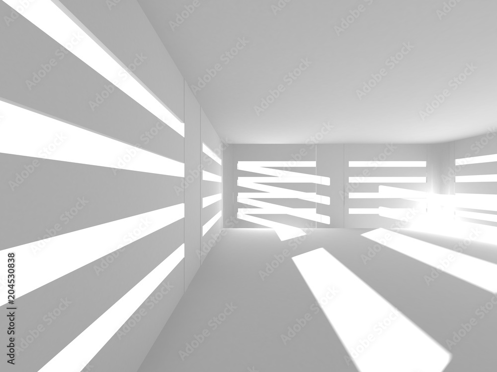 Obraz premium White Architecture Construction Modern Interior Background