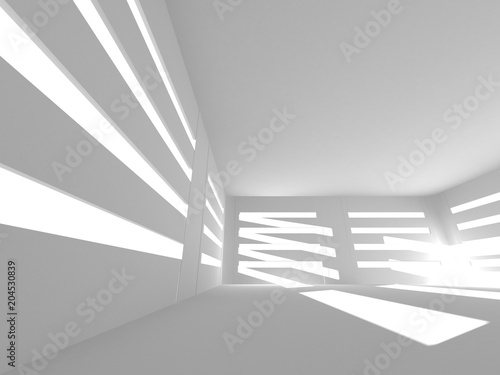 Abstract Modern White Architecture Background