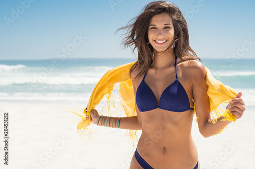 Young woman enjoying summer