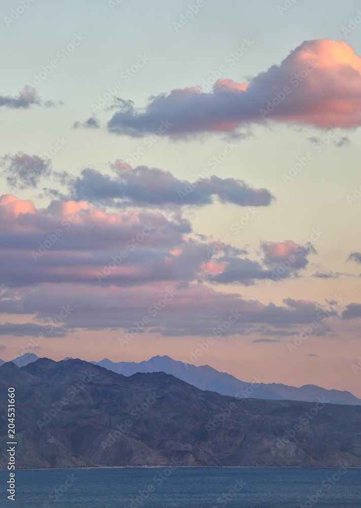 Fototapeta premium Eilat. Border of Israel and Jordan. 