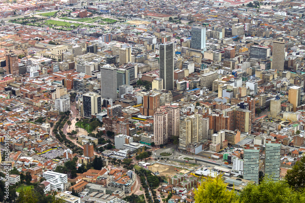 Naklejka premium center of bogota year 2014