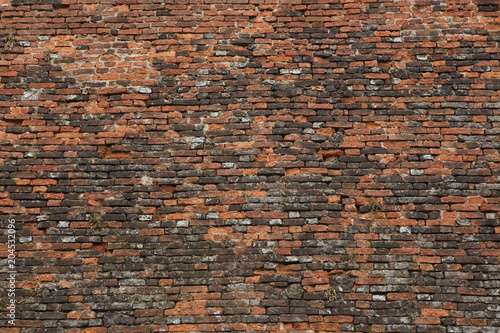Baroque brick fortification. Background texture.