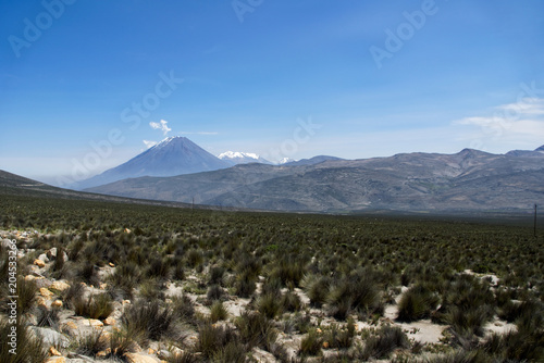 Misti Mountain Landscapes Arequipa Region South of Peru