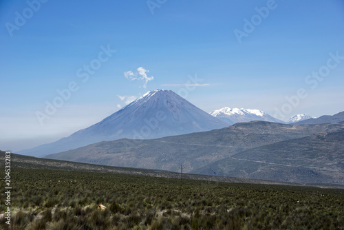Misti Mountain Landscapes Arequipa Region South of Peru