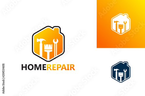 Home Repair Logo Template Design Vector, Emblem, Design Concept, Creative Symbol, Icon