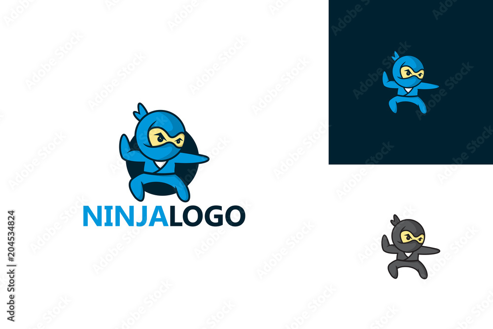 Ninja Logo Character Template Design Vector, Emblem, Design Concept, Creative Symbol, Icon Ninja Logo Character Template Design Vector, Emblem, Design Concept, Creative Symbol, Icon