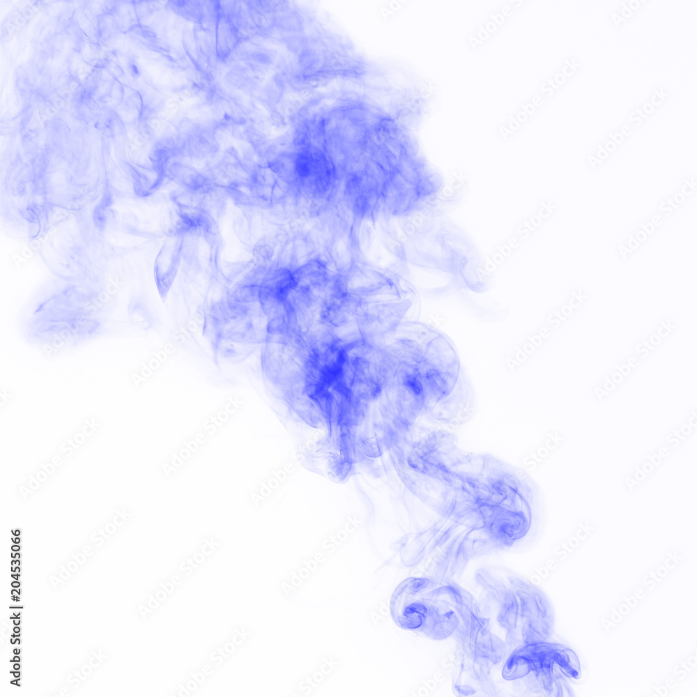 Violet Smoke on white background Violet Smoke on white background
