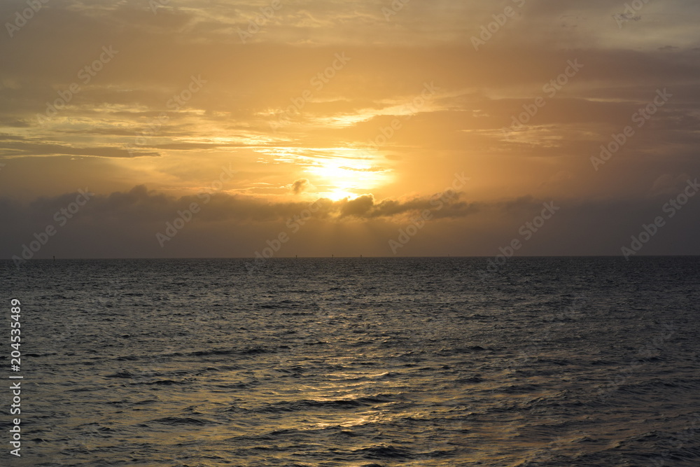 Sun on the ocean Sun on the ocean