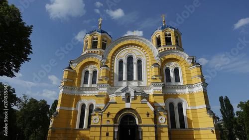 Facade of St. Vladimir's Cathedral, Kiev photo