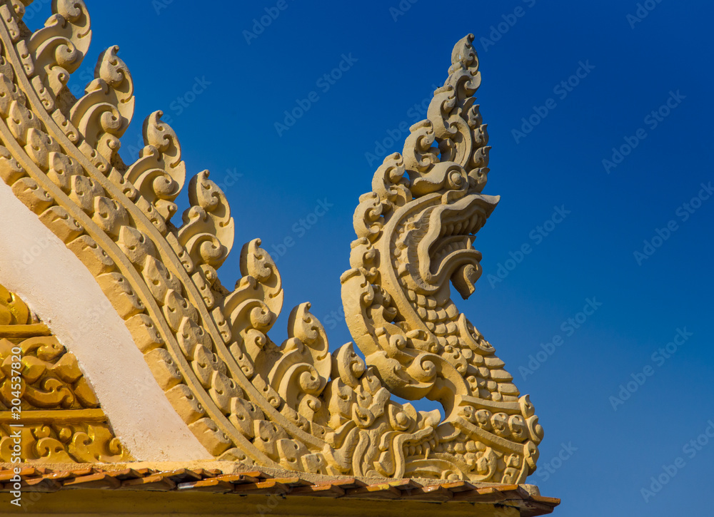 Golden temple in Phnom Penh