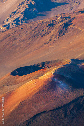 Scenic Haleakala Volcano Crater on the Island of Maui photo