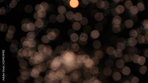 Red, white and green balls of fireworks Bokeh Pastel shades abstract background