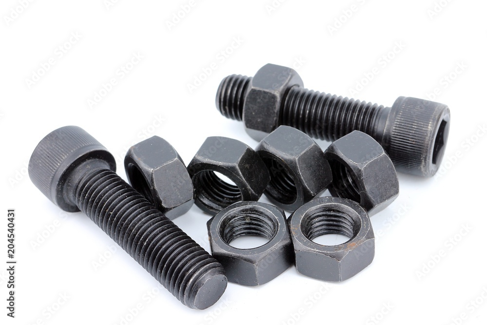Steel bolt and nut Steel bolt and nut