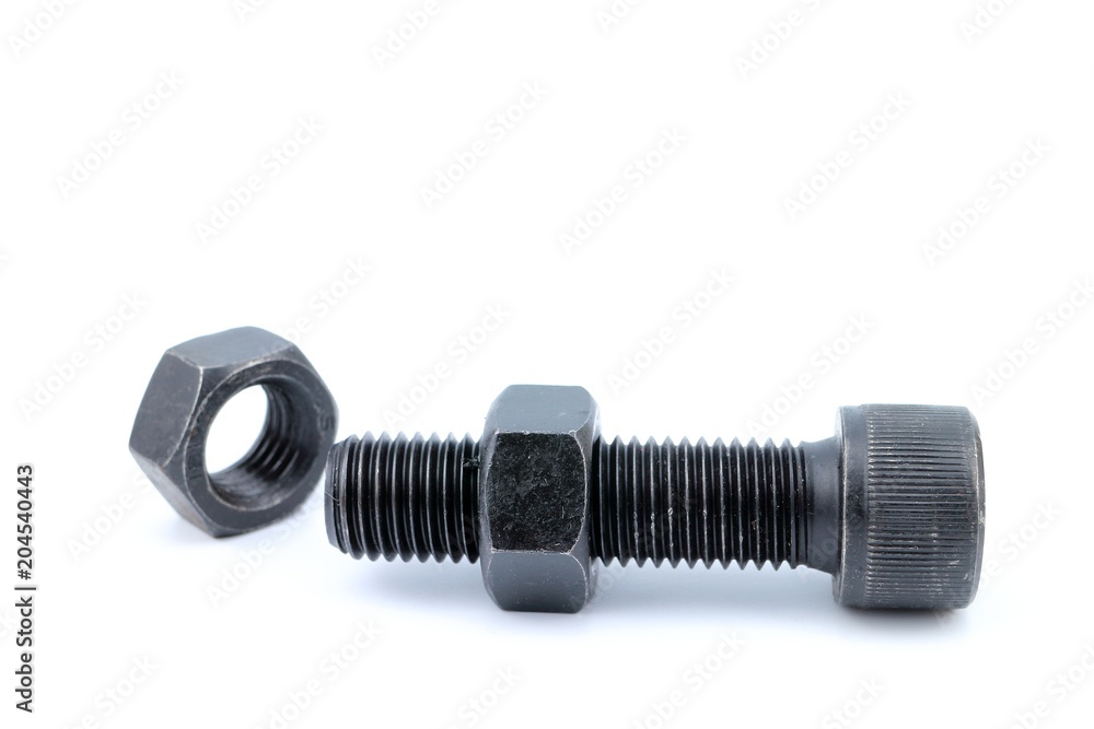 Steel bolt and nut Steel bolt and nut