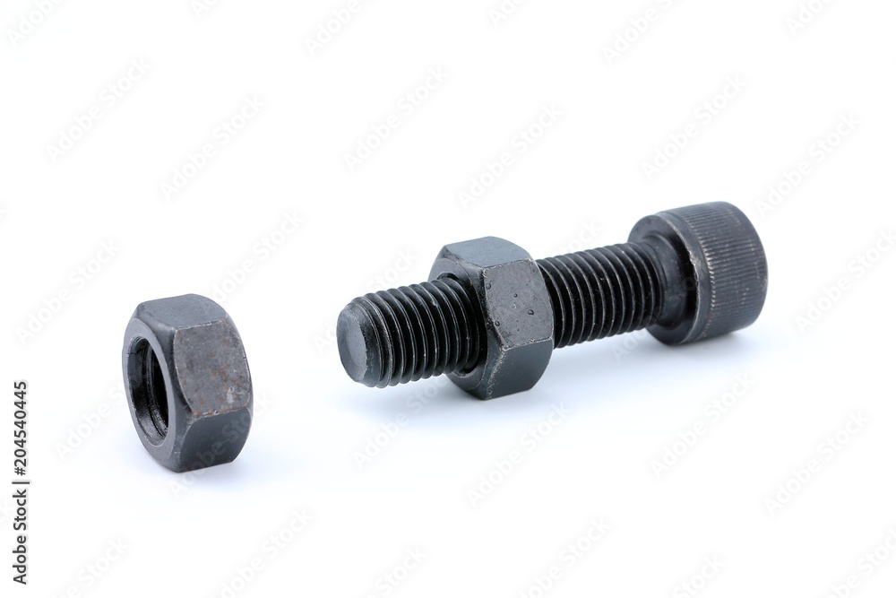 Steel bolt and nut Steel bolt and nut
