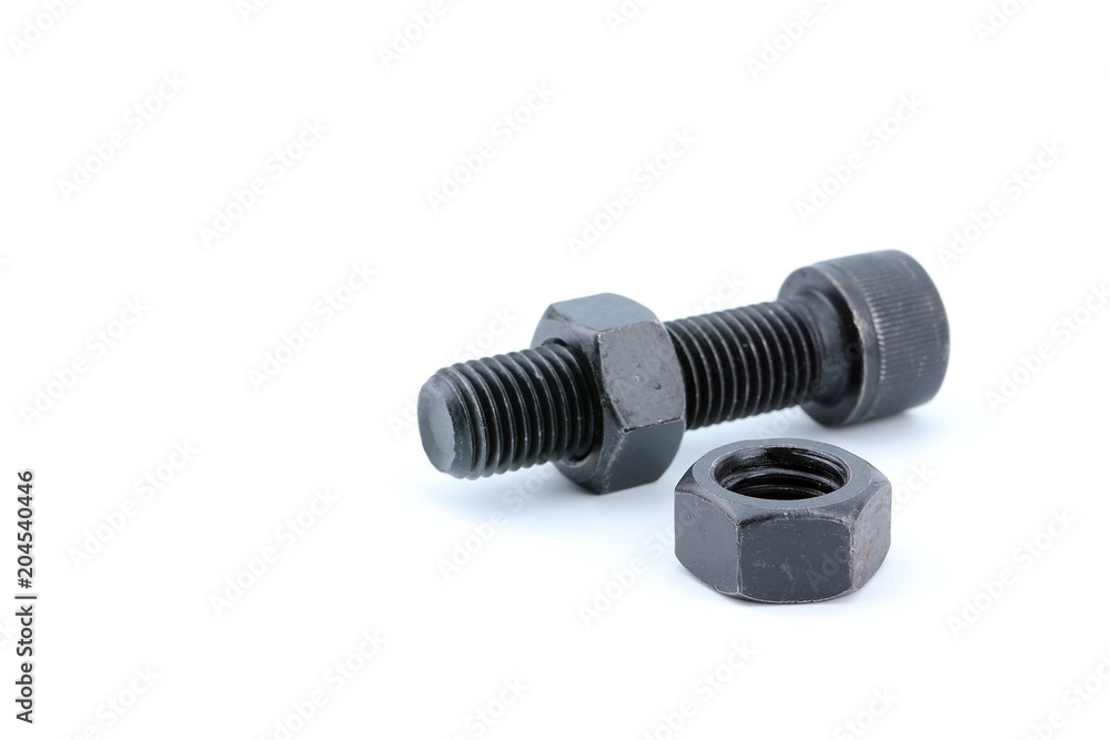 Steel bolt and nut Steel bolt and nut