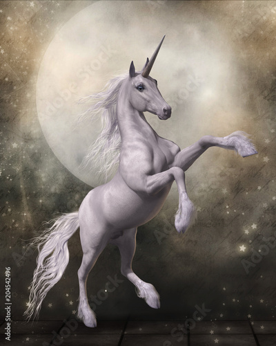 Dekoracja na wymiar  magical-unicorn-with-fairytale-moon