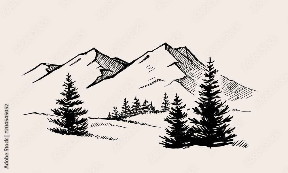 Obraz premium krajobraz górski