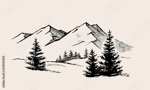 mountain landscape nature