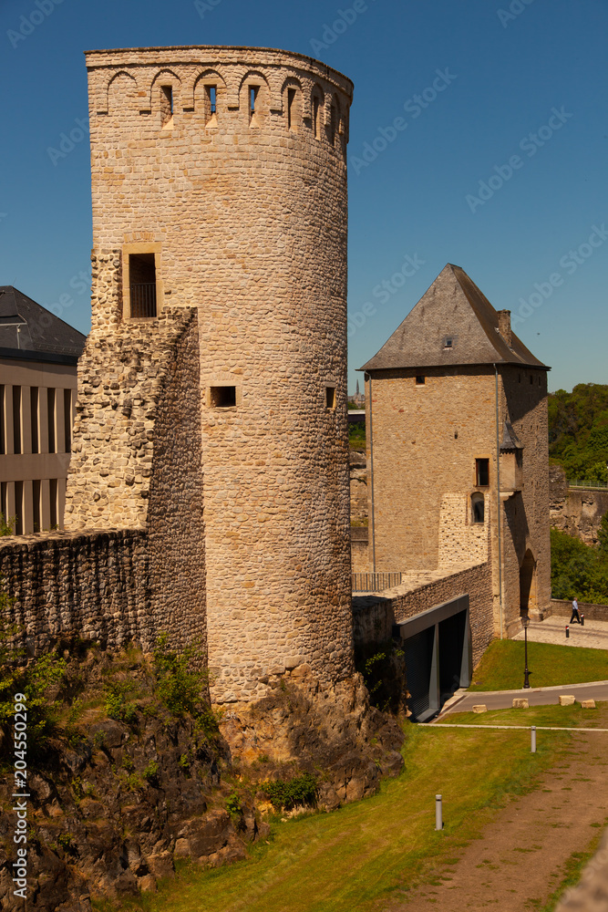 Luxembourg city old quarter - fortification du plateau du Rham