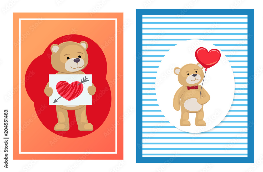 I Love You and Me Teddy Bears Vector I Love You and Me Teddy Bears Vector