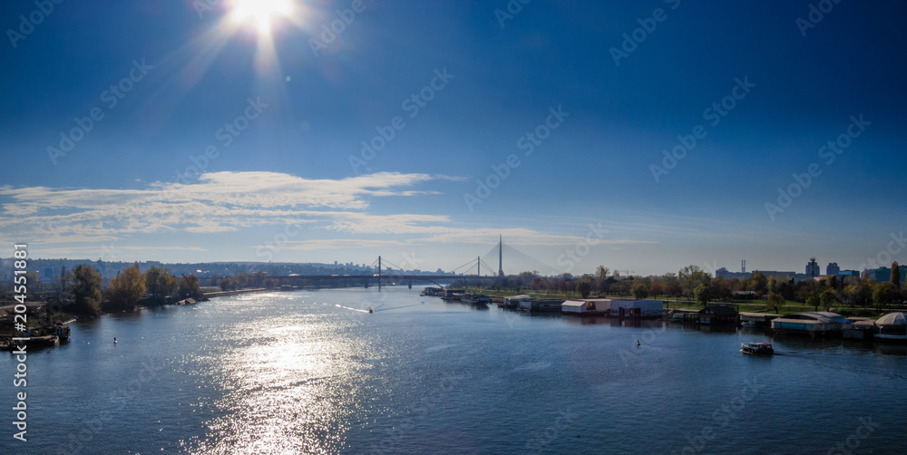 Panorama of Belgrade, Serbia