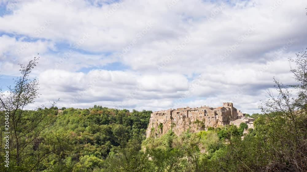 Timelapse of the medieval village of Calcata, in Italy Timelapse of the medieval village of Calcata, in Italy