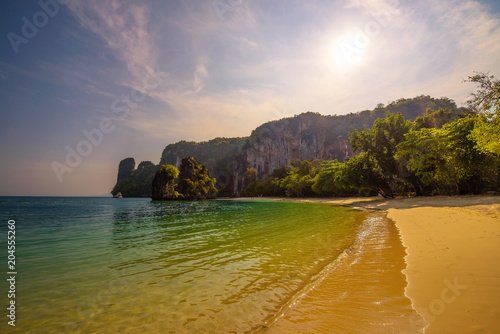 Beach on the Koh Hong island in Thailand photo