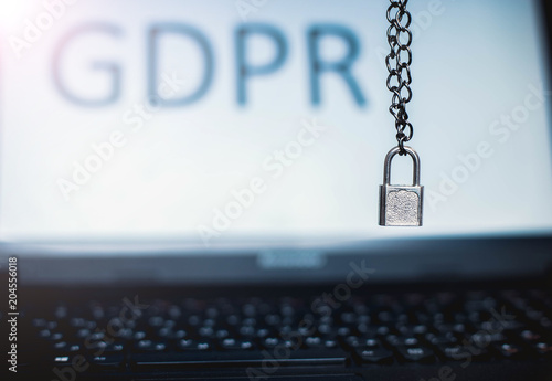  information security concept, personal data protection GDPR