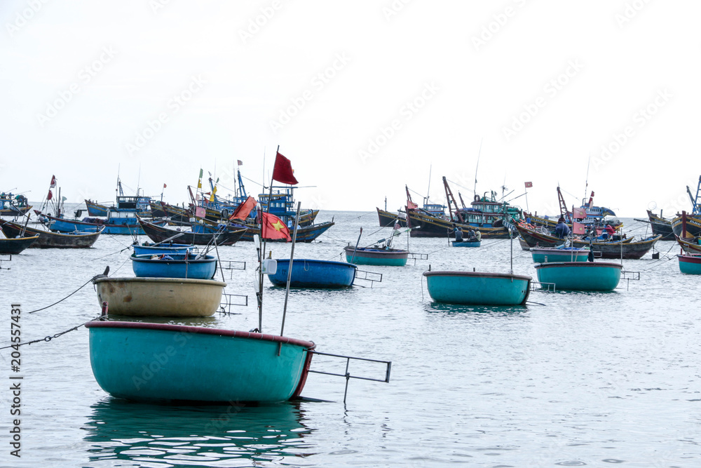Basin boat of  Vietnam fisher