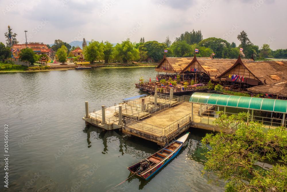 Fototapeta premium View from the bridge over the river Kwai