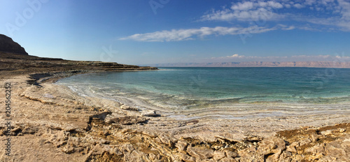 beach view , landscape at dead sea in Jordan
