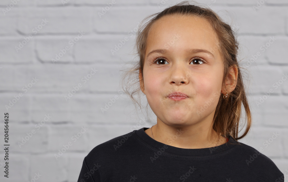 Portrait of hcute 6 years old girl Portrait of hcute 6 years old girl