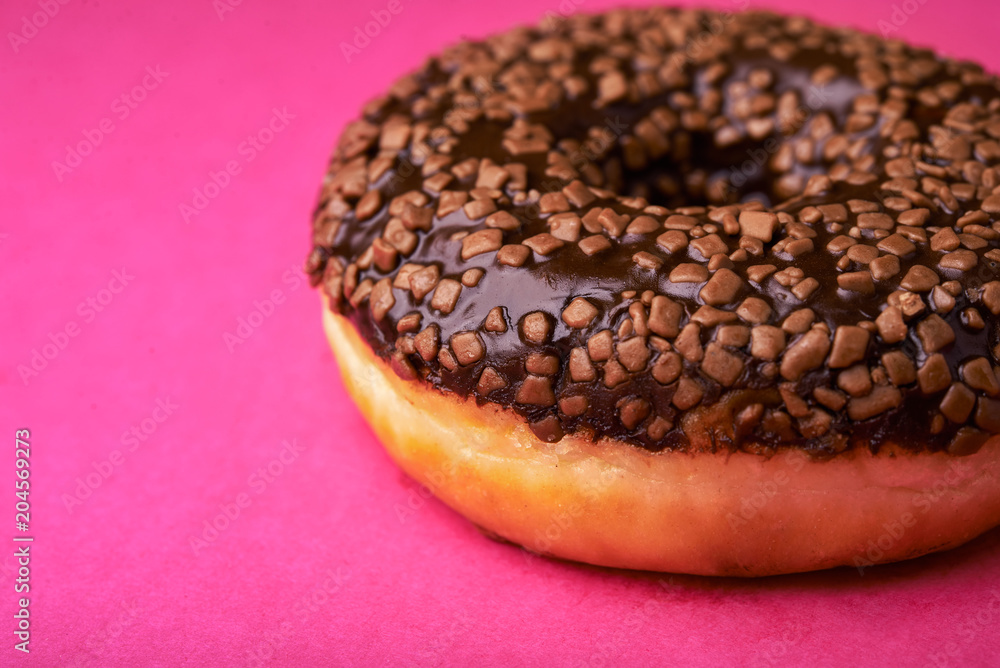 chcoclate donut with sprinkles chcoclate donut with sprinkles