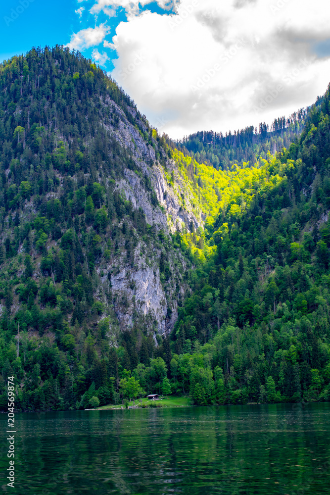 Blick auf den wunderschönen Königssee Blick auf den wunderschönen Königssee